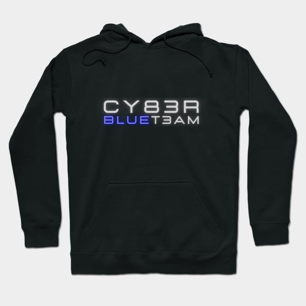 Cyber Blue Team Hoodie by VIPprojects